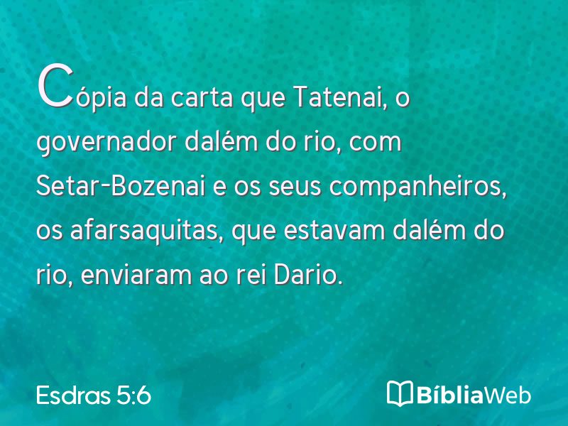 Esdras 5:6 em imagem para compartilhar
