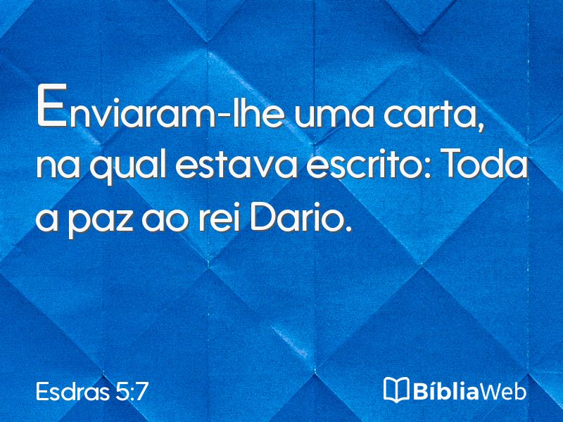 Esdras 5:7 em imagem para compartilhar