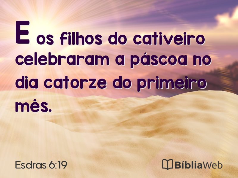 Esdras 6:19 em imagem para compartilhar