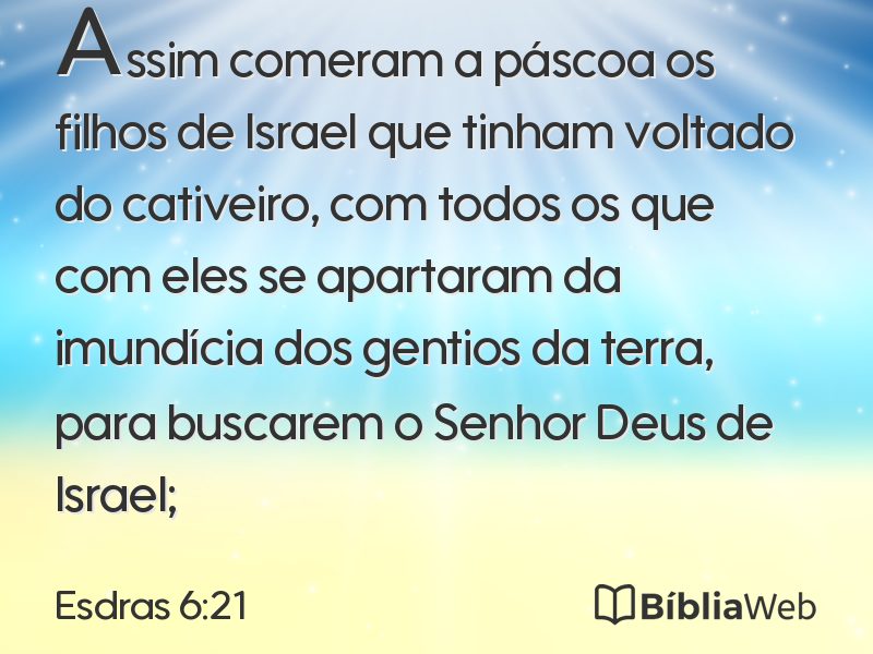 Esdras 6:21 em imagem para compartilhar