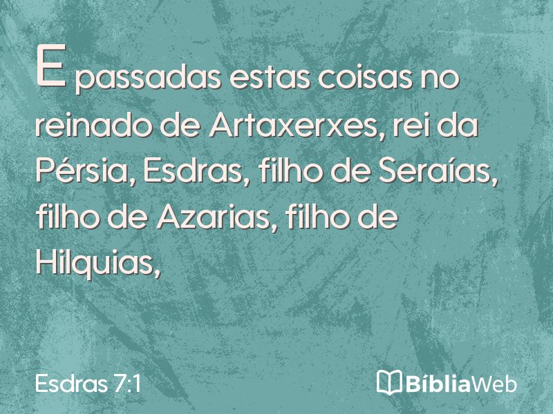 Esdras 7:1 em imagem para compartilhar