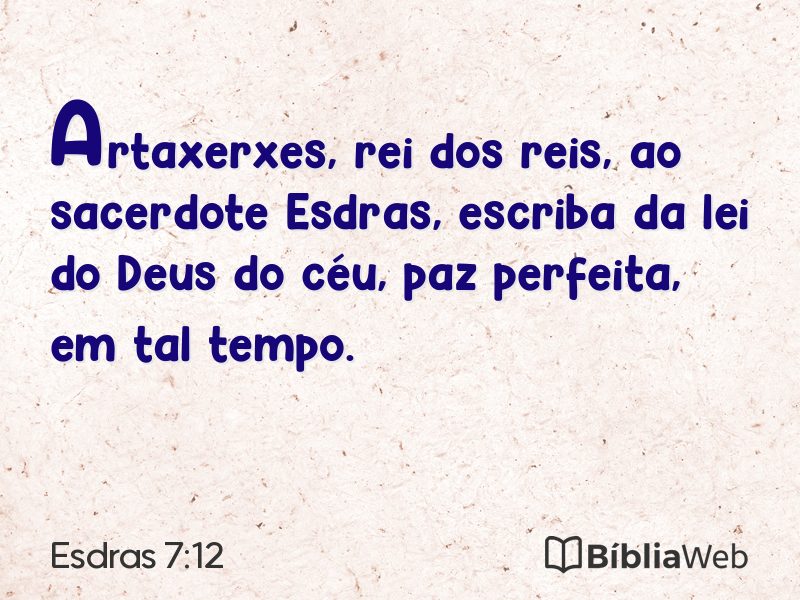 Esdras 7:12 em imagem para compartilhar