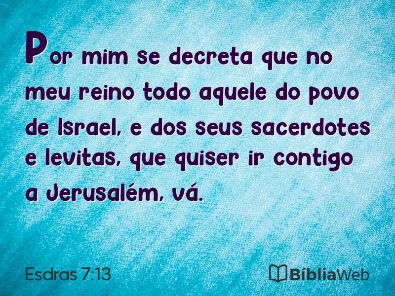 Esdras 7:13 em imagem para compartilhar