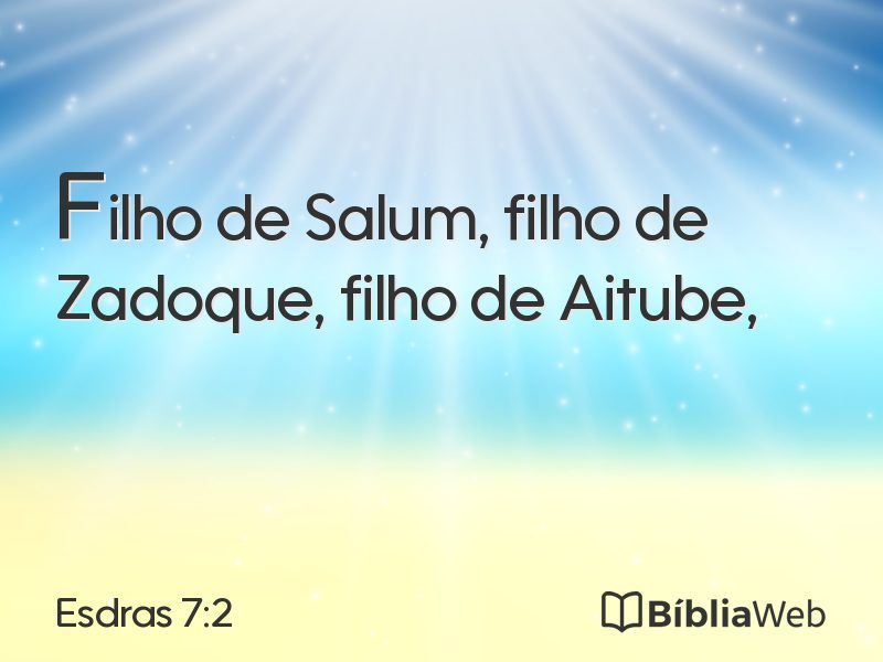 Esdras 7:2 em imagem para compartilhar