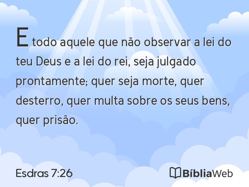 Esdras 7:26 em imagem para compartilhar