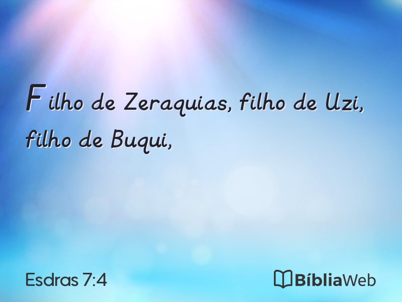 Esdras 7:4 em imagem para compartilhar
