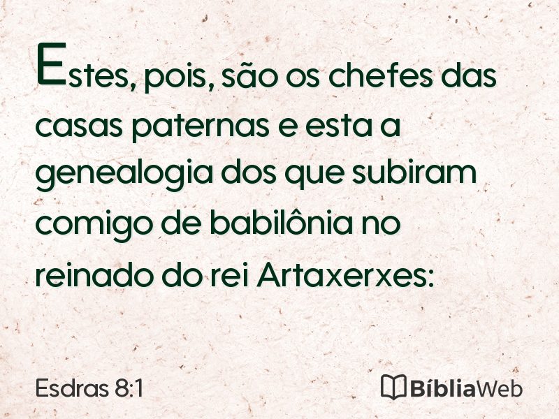 Esdras 8:1 em imagem para compartilhar