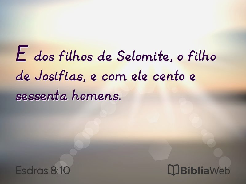 Esdras 8:10 em imagem para compartilhar