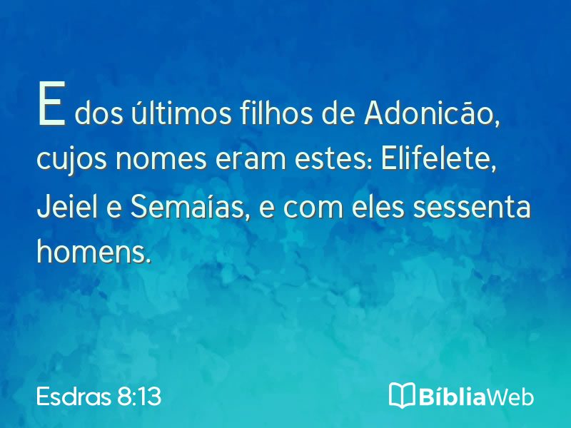 Esdras 8:13 em imagem para compartilhar