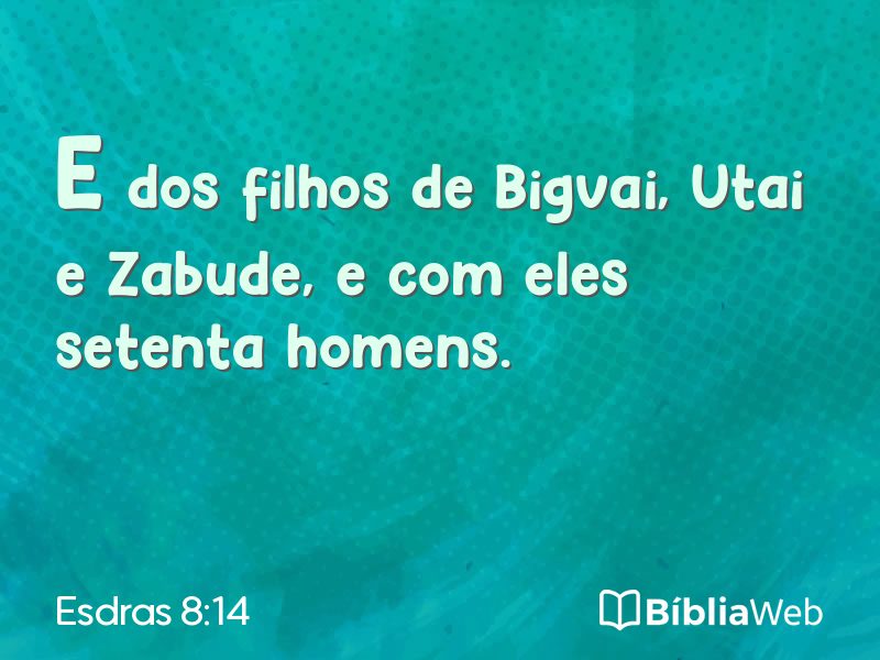 Esdras 8:14 em imagem para compartilhar
