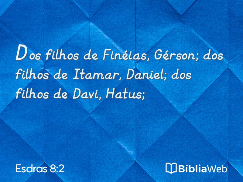 Esdras 8:2 em imagem para compartilhar