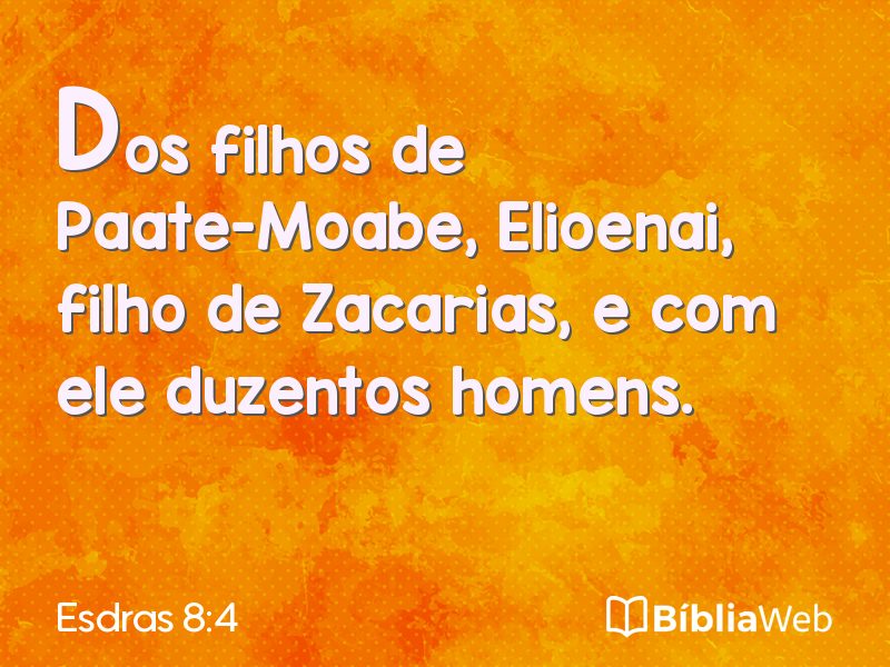 Esdras 8:4 em imagem para compartilhar
