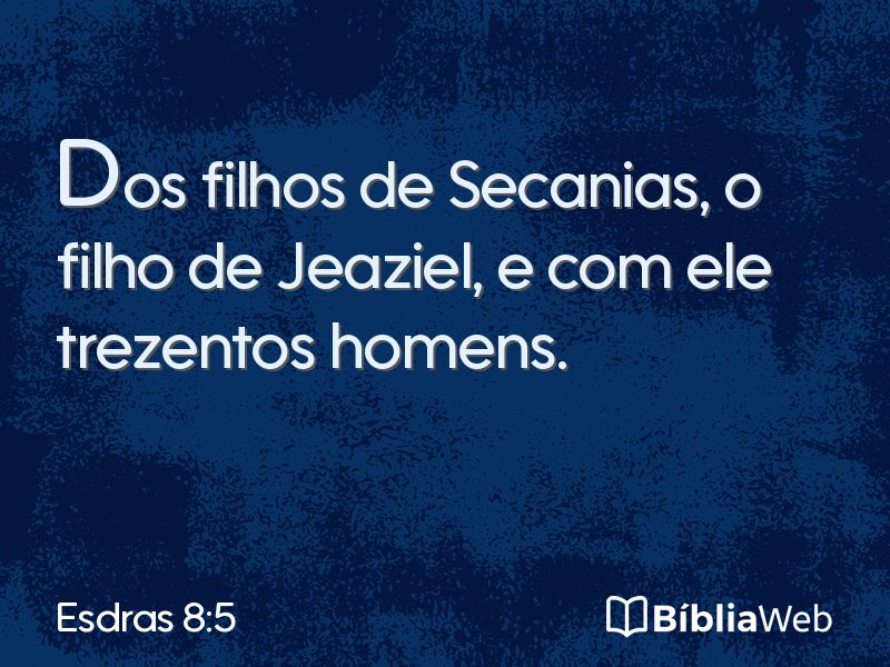 Esdras 8:5 em imagem para compartilhar
