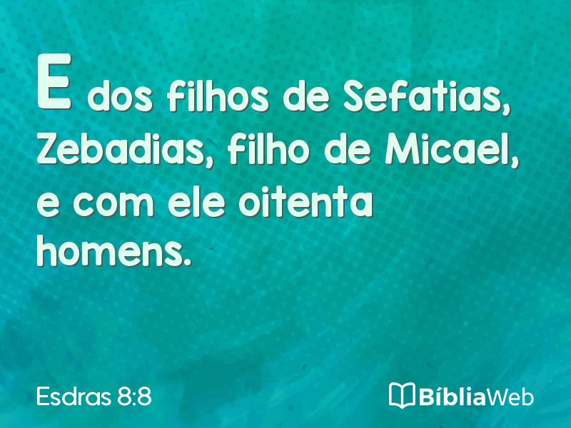 Esdras 8:8 em imagem para compartilhar