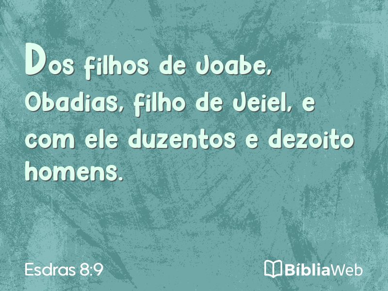 Esdras 8:9 em imagem para compartilhar