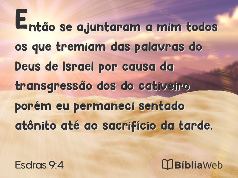 Esdras 9:4 em imagem para compartilhar