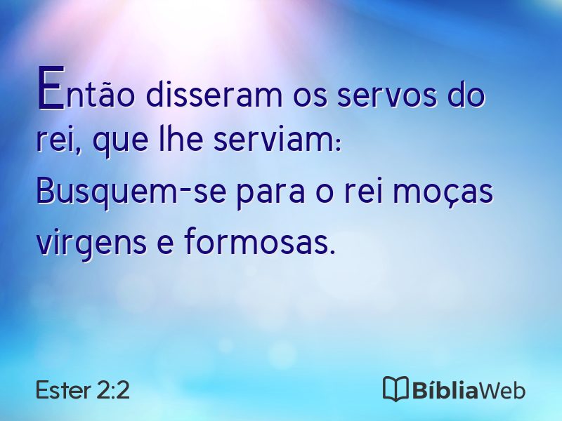 Ester 2:2 em imagem para compartilhar