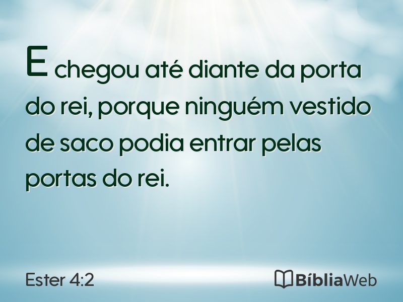 Ester 4:2 em imagem para compartilhar