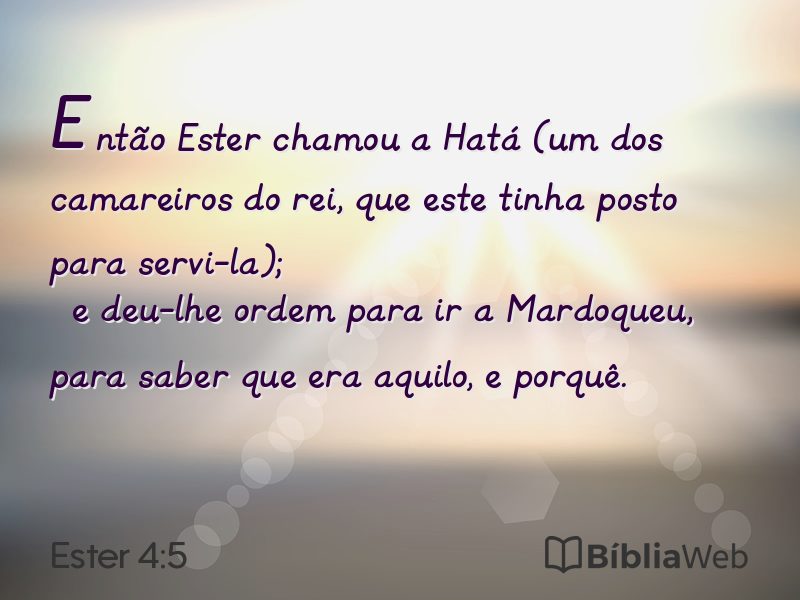 Ester 4:5 em imagem para compartilhar