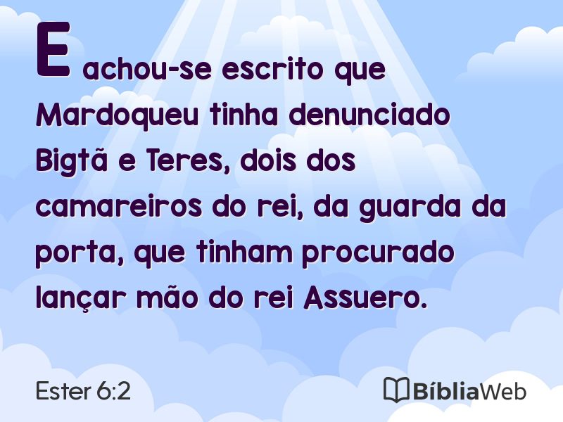 Ester 6:2 em imagem para compartilhar