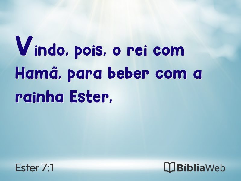 Ester 7:1 em imagem para compartilhar