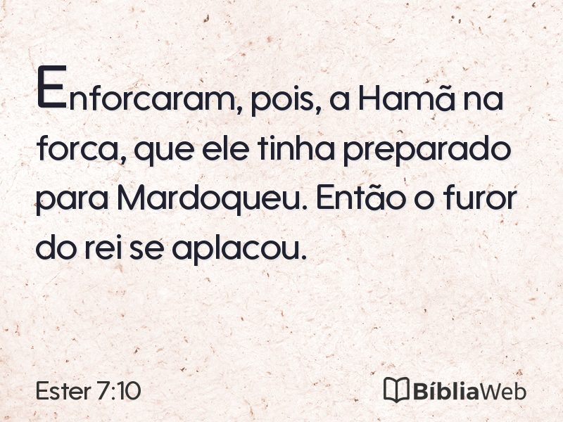 Ester 7:10 em imagem para compartilhar