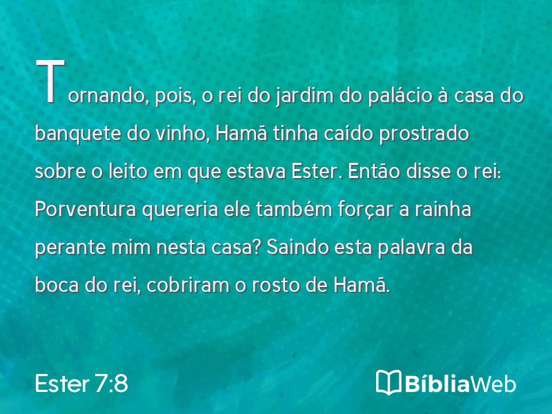 Ester 7:8 em imagem para compartilhar