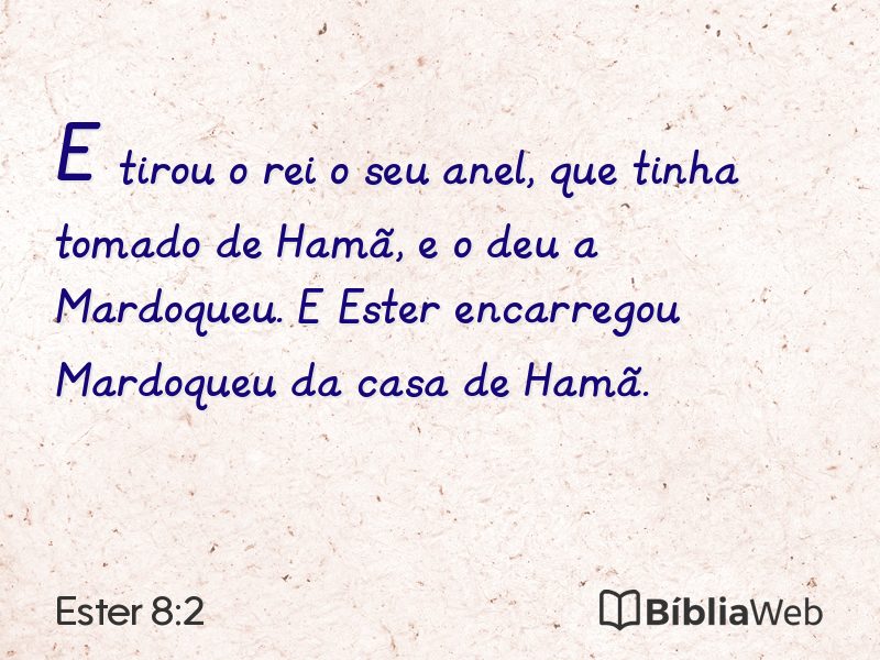 Ester 8:2 em imagem para compartilhar