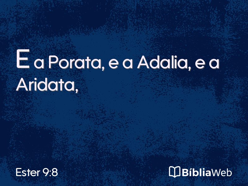 Ester 9:8 em imagem para compartilhar