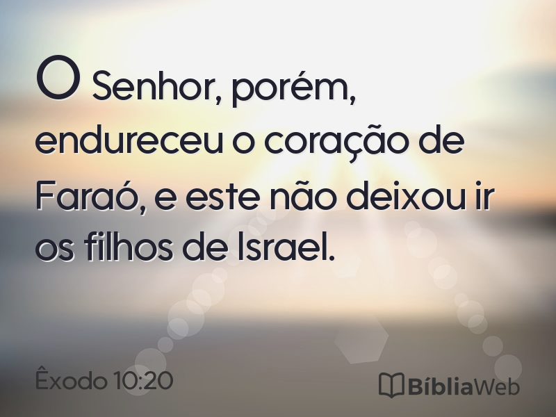 Êxodo 10:20 em imagem para compartilhar