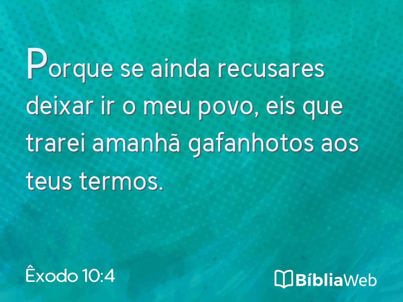 Êxodo 10:4 em imagem para compartilhar