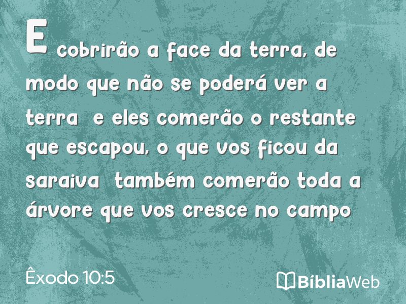 Êxodo 10:5 em imagem para compartilhar