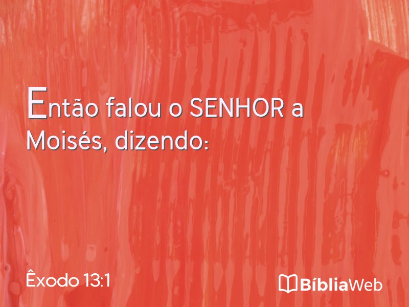 Êxodo 13:1 em imagem para compartilhar