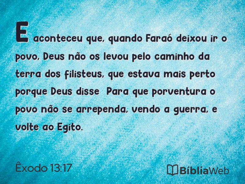 Êxodo 13:17 em imagem para compartilhar