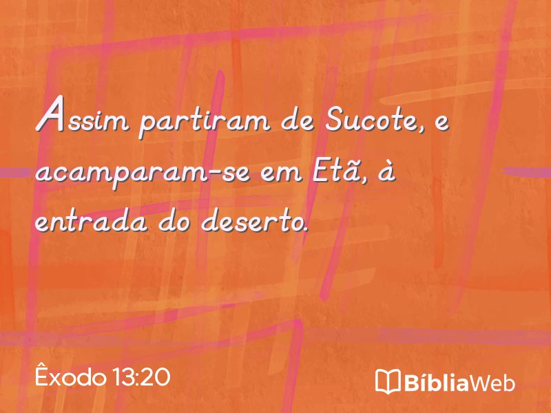 Êxodo 13:20 em imagem para compartilhar