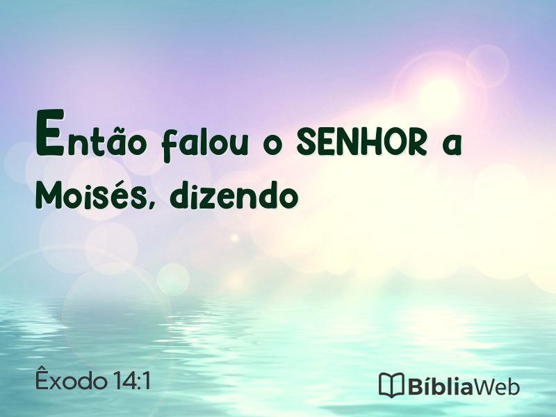 Êxodo 14:1 em imagem para compartilhar