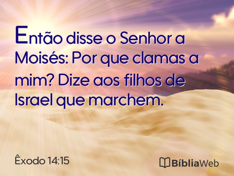 Êxodo 14:15 em imagem para compartilhar