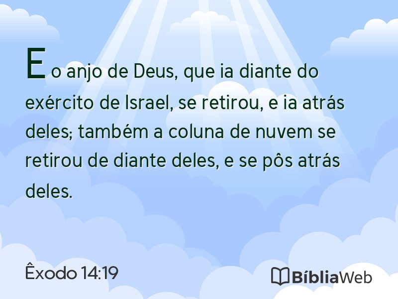 Êxodo 14:19 em imagem para compartilhar