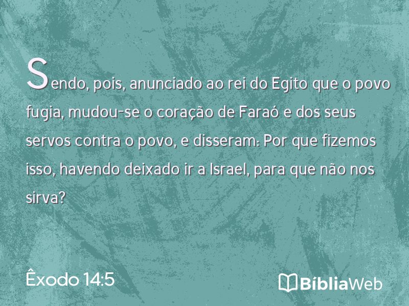 Êxodo 14:5 em imagem para compartilhar