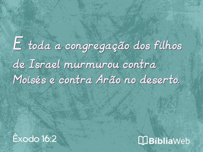 Êxodo 16:2 em imagem para compartilhar