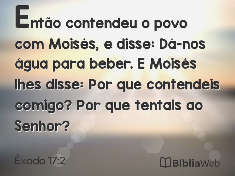 Êxodo 17:2 em imagem para compartilhar