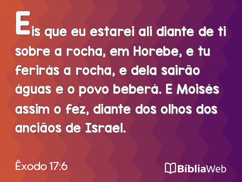 Êxodo 17:6 em imagem para compartilhar