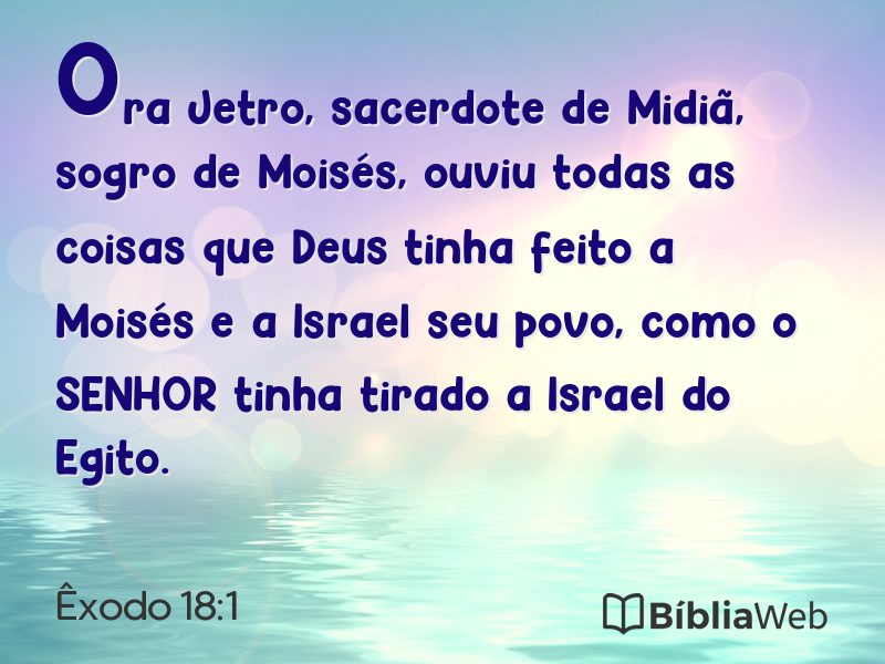 Êxodo 18:1 em imagem para compartilhar