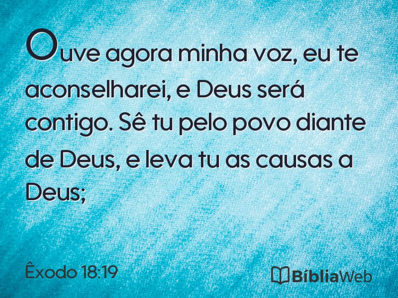 Êxodo 18:19 em imagem para compartilhar