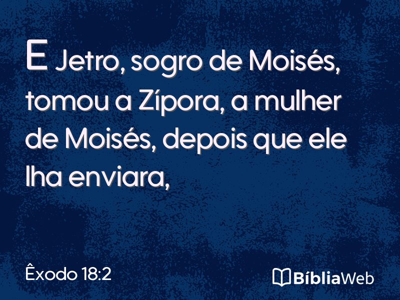 Êxodo 18:2 em imagem para compartilhar
