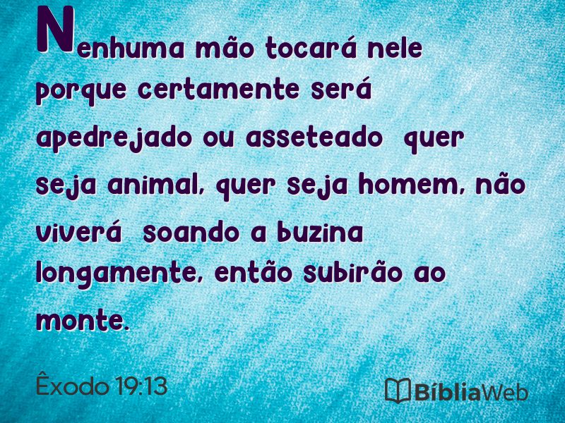 Êxodo 19:13 em imagem para compartilhar