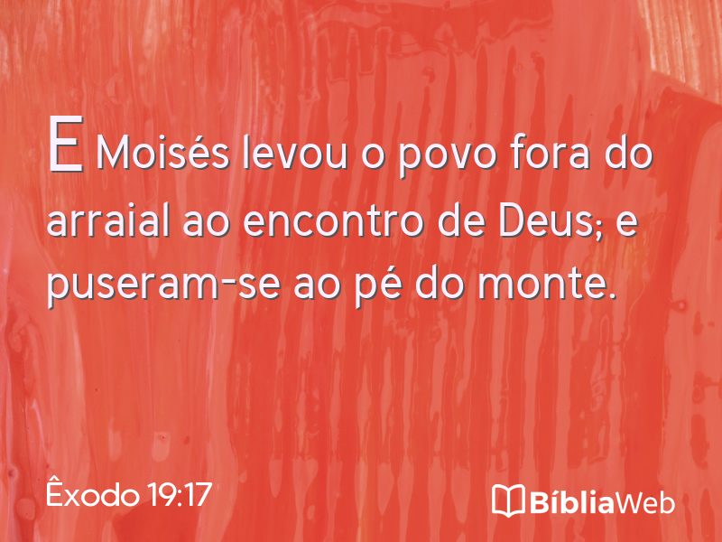 Êxodo 19:17 em imagem para compartilhar