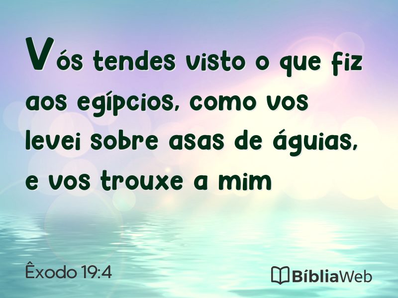 Êxodo 19:4 em imagem para compartilhar