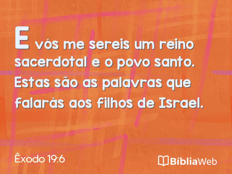 Êxodo 19:6 em imagem para compartilhar