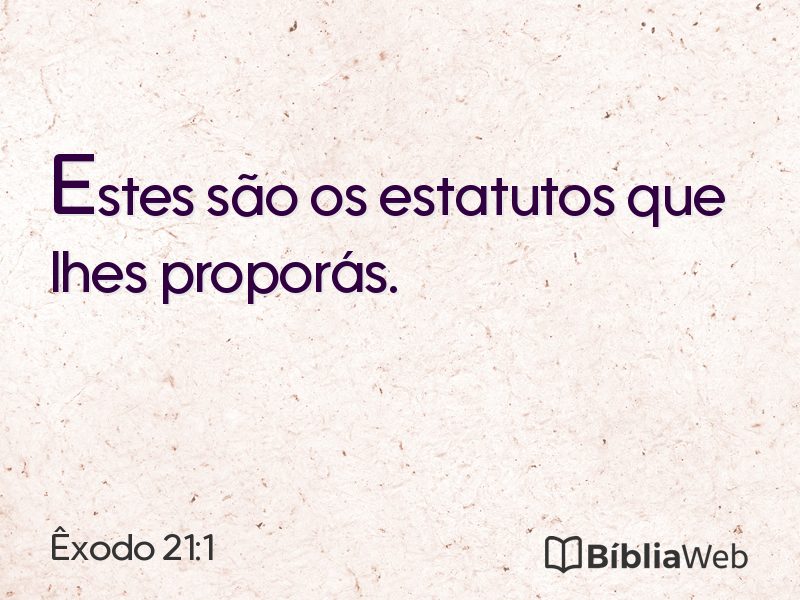 Êxodo 21:1 em imagem para compartilhar